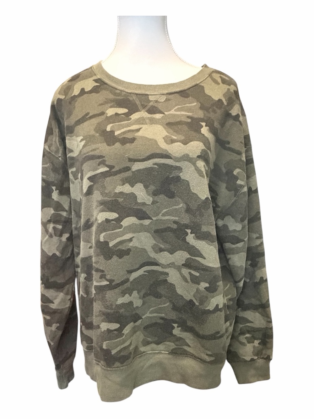 Olive Camo Crewneck Sweatshirt